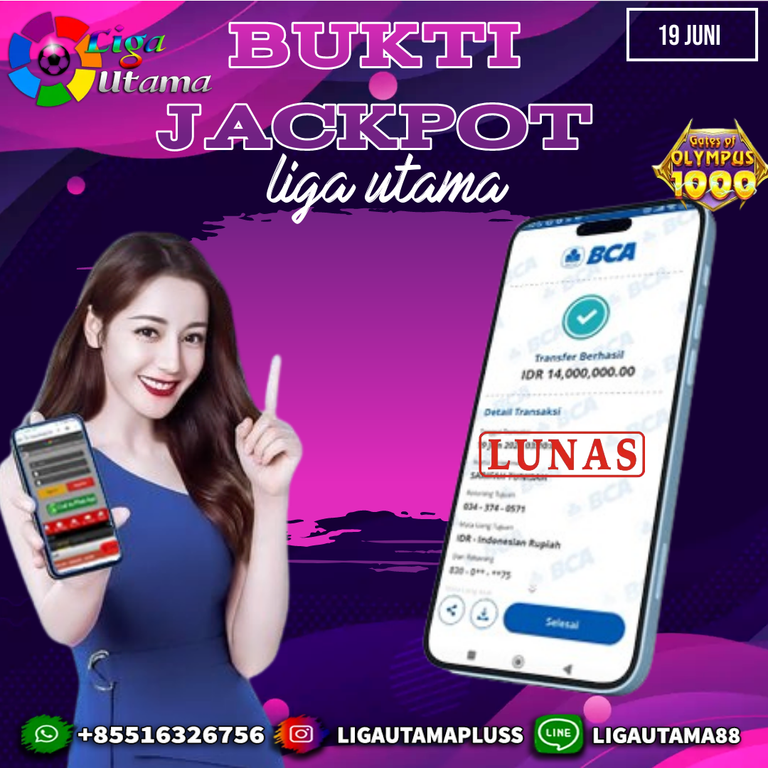 BUKTI JACKPOT LIGA UTAMA 19 JUNI 2024