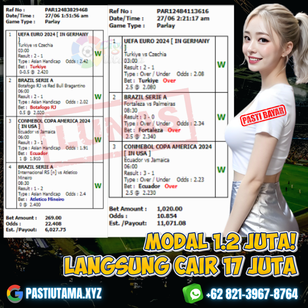 BUKTI JACKPOT LIGA UTAMA 28 JUNI 2024