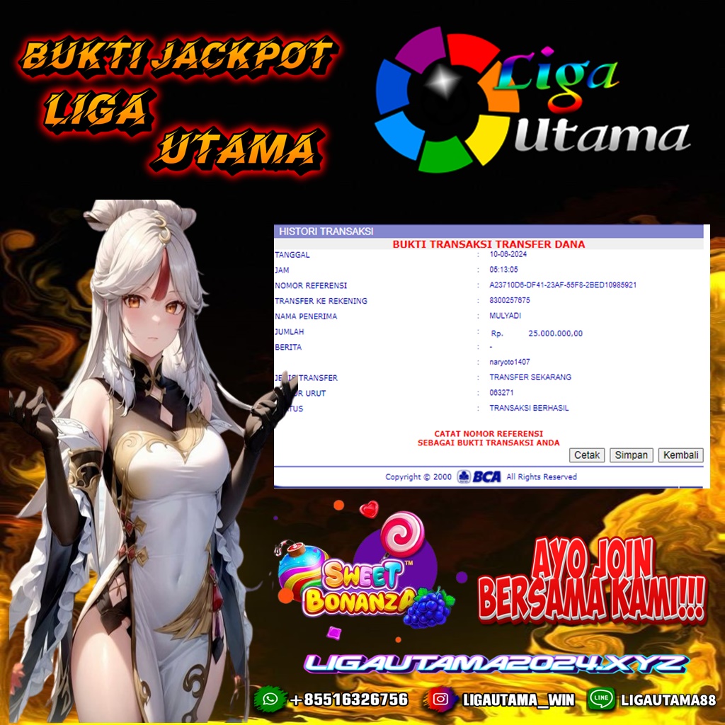 BUKTI JACKPOT LIGA UTAMA 10 JUNI 2024